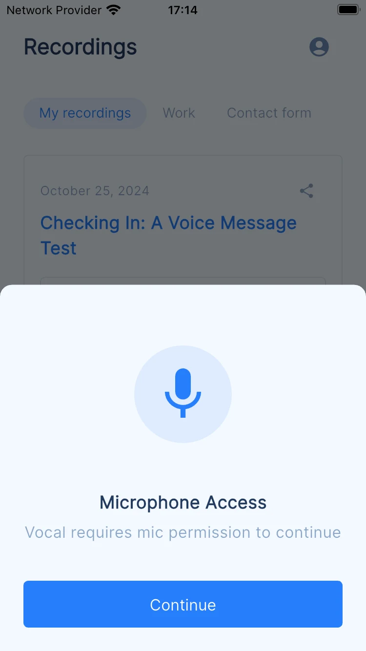 Vocal - Record voice notes screenshot