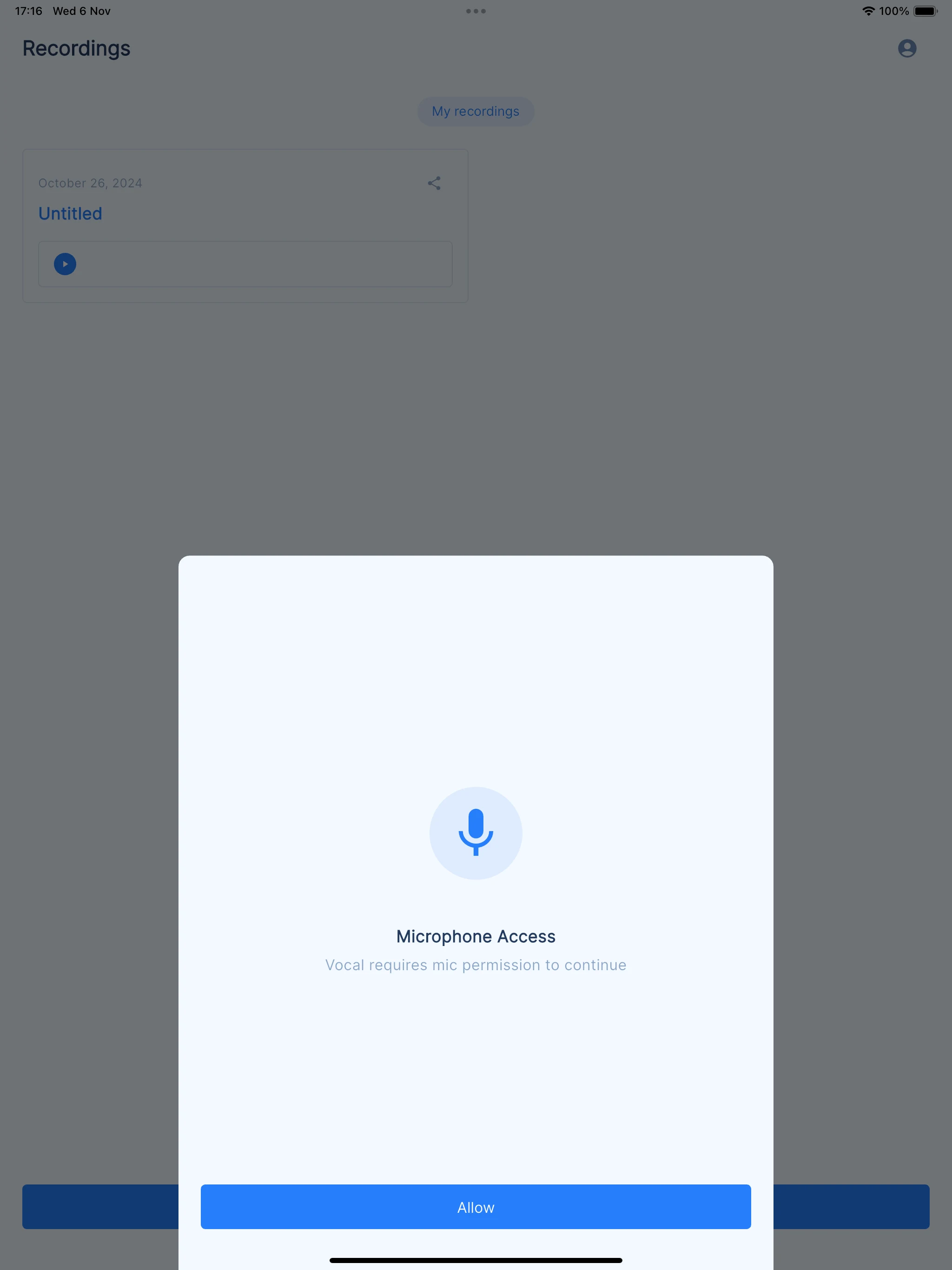 Vocal - Record voice notes screenshot